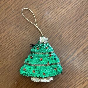Small spangled Christmas tree bag